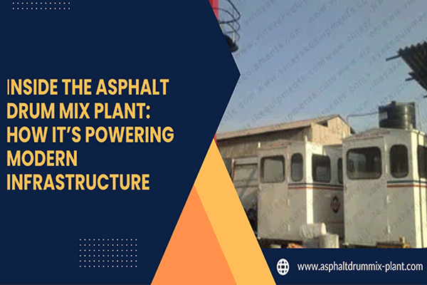Inside the Asphalt Drum Mix Plant
